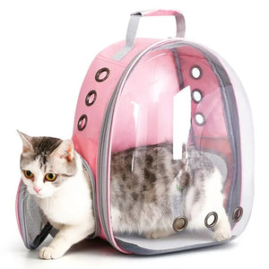 Breathable Capsule Bubble Cat Backpack for Stylish Pet Travel