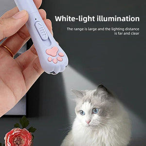 3-in-1 USB Rechargeable Laser Cat Toy – Interactive Light & Pattern Projector for Pet Fun