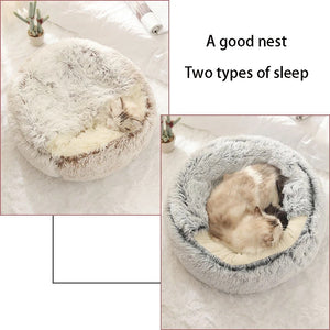 Warm Soft Plush Cat Bed Cave for Ultimate Comfort