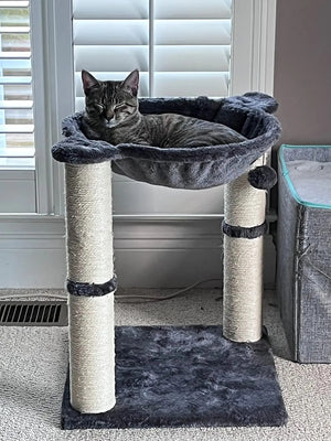 Cat Tower with Hammock – Multi-Level Play and Rest Haven for Felines