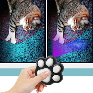 Interactive Paw-Shaped LED Cat Laser Toy | USB Rechargeable Pointer