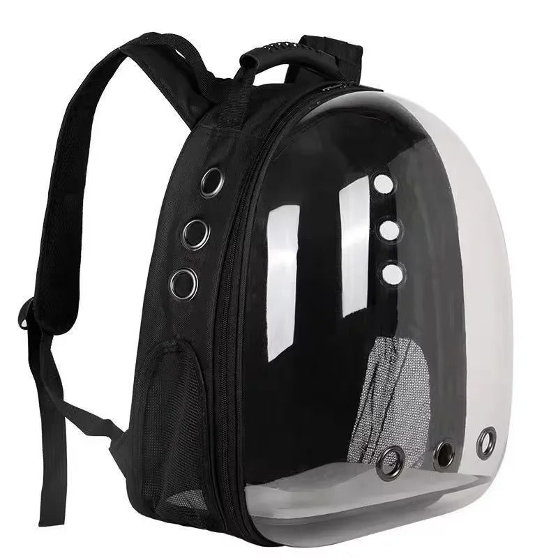 Portable Space Capsule Cat Backpack with Breathable Design for Travel