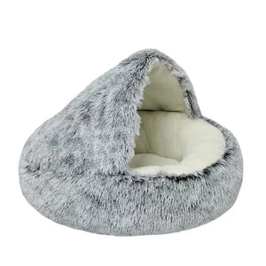 Warm Soft Plush Cat Bed Cave for Ultimate Comfort