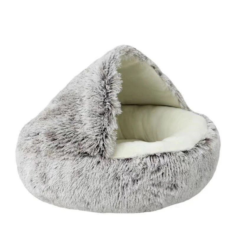 Warm Soft Plush Cat Bed Cave for Ultimate Comfort